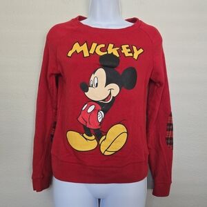 Mickey Mouse Red pullover sweater size small